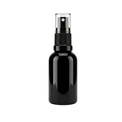 50ml Black Round Glass Dropper Bottle