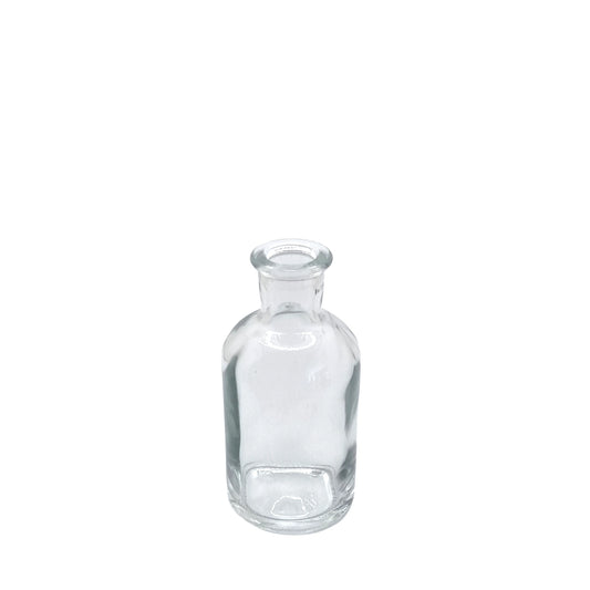 50ml Vecchia Clear Round Glass Bottle