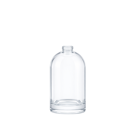 50ml Bazille Clear Round Glass Bottle