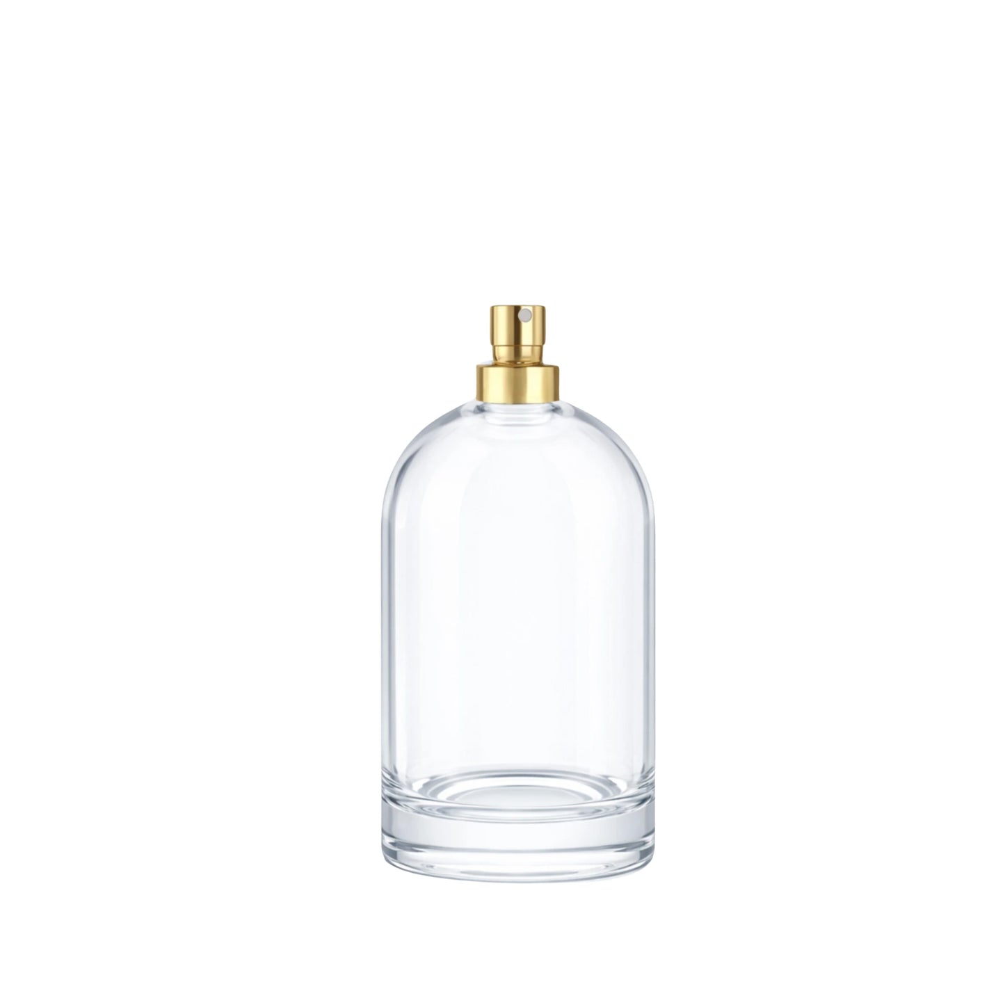 50ml Bazille Clear Round Glass Bottle