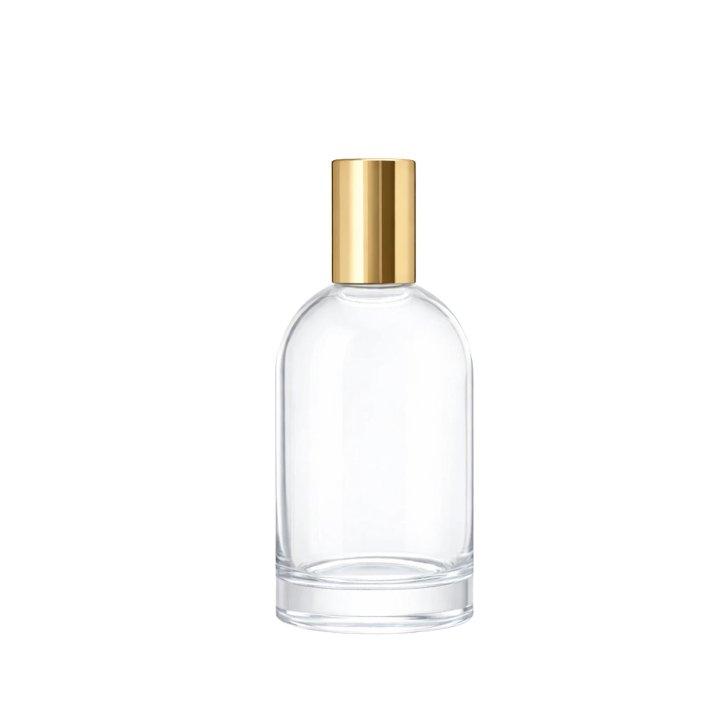 50ml Bazille Clear Round Glass Bottle