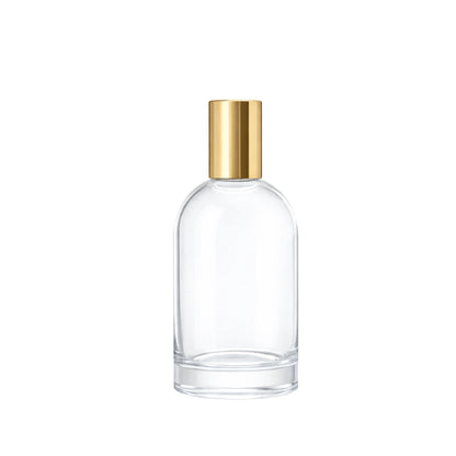 50ml Bazille Clear Round Glass Bottle