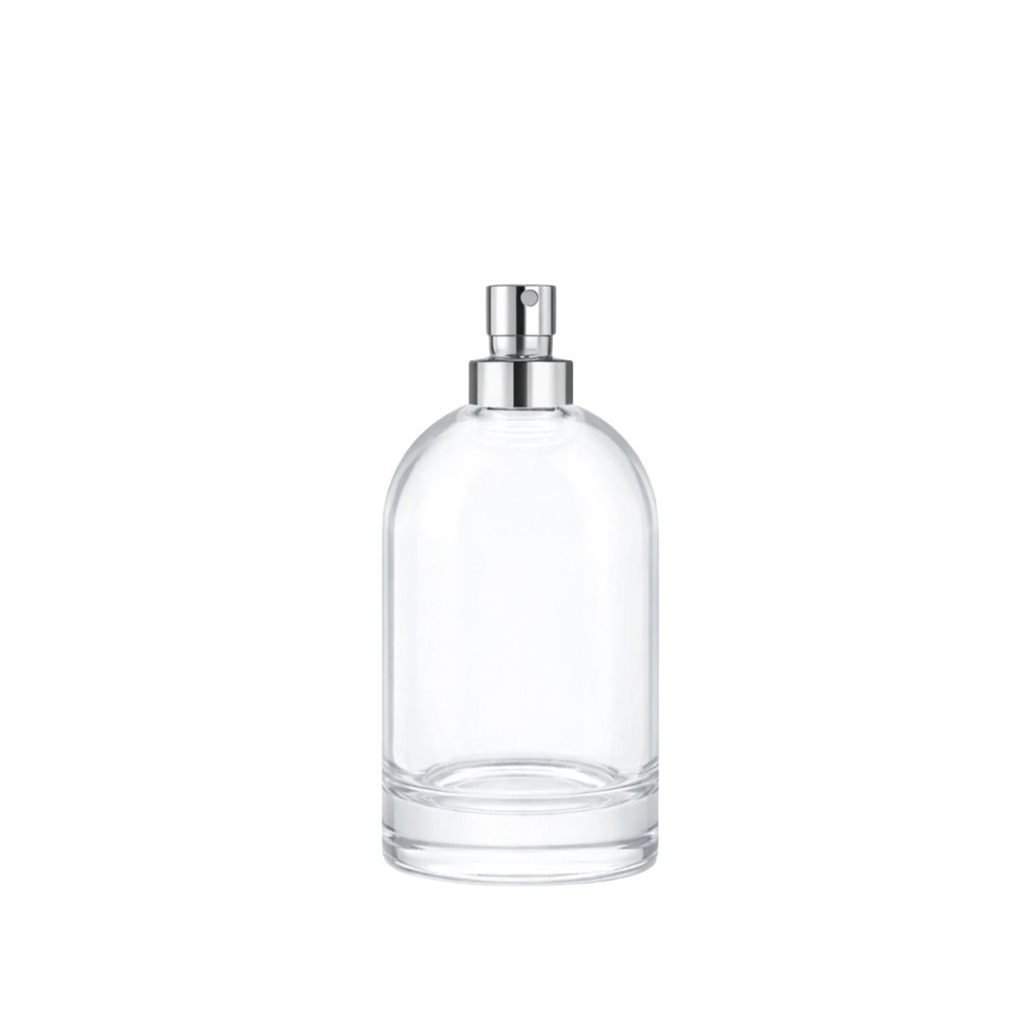 50ml Bazille Clear Round Glass Bottle