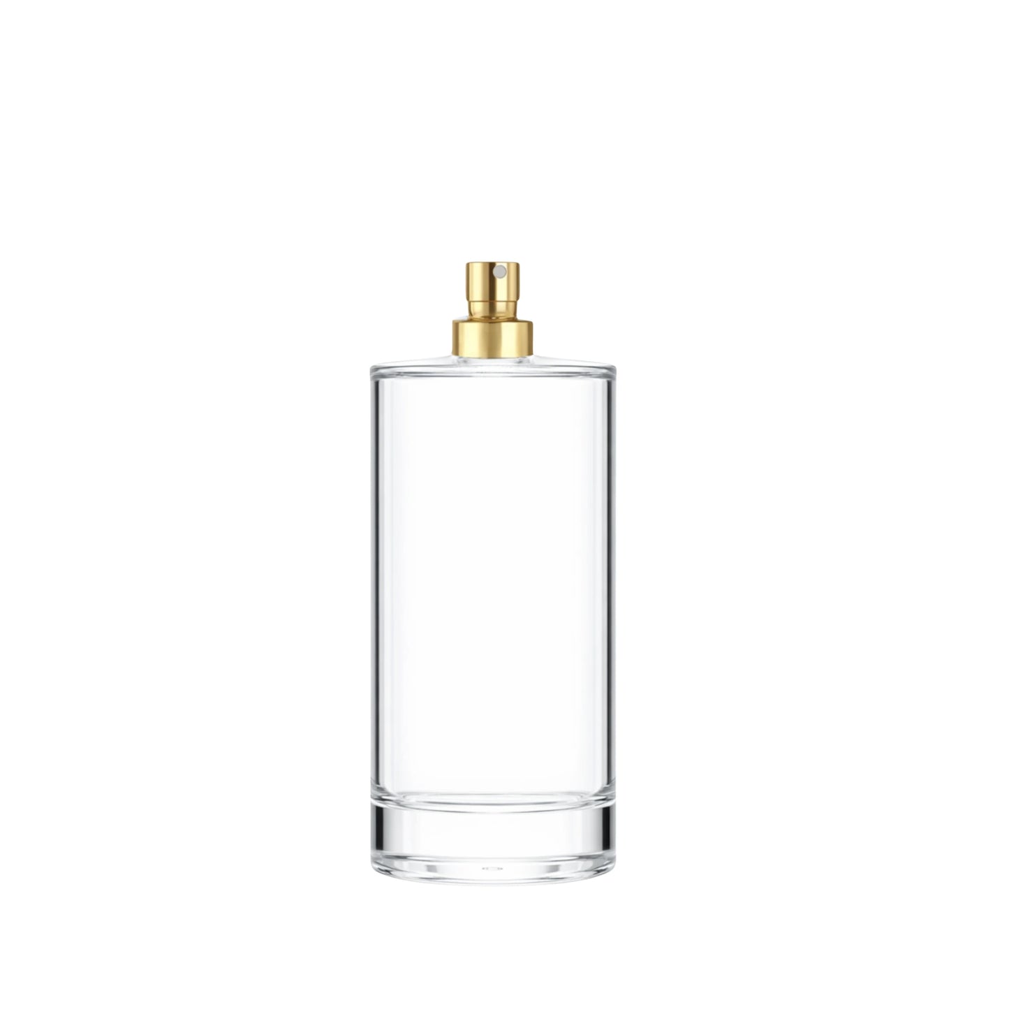 50ml Charlotte glass bottle with gold atomiser