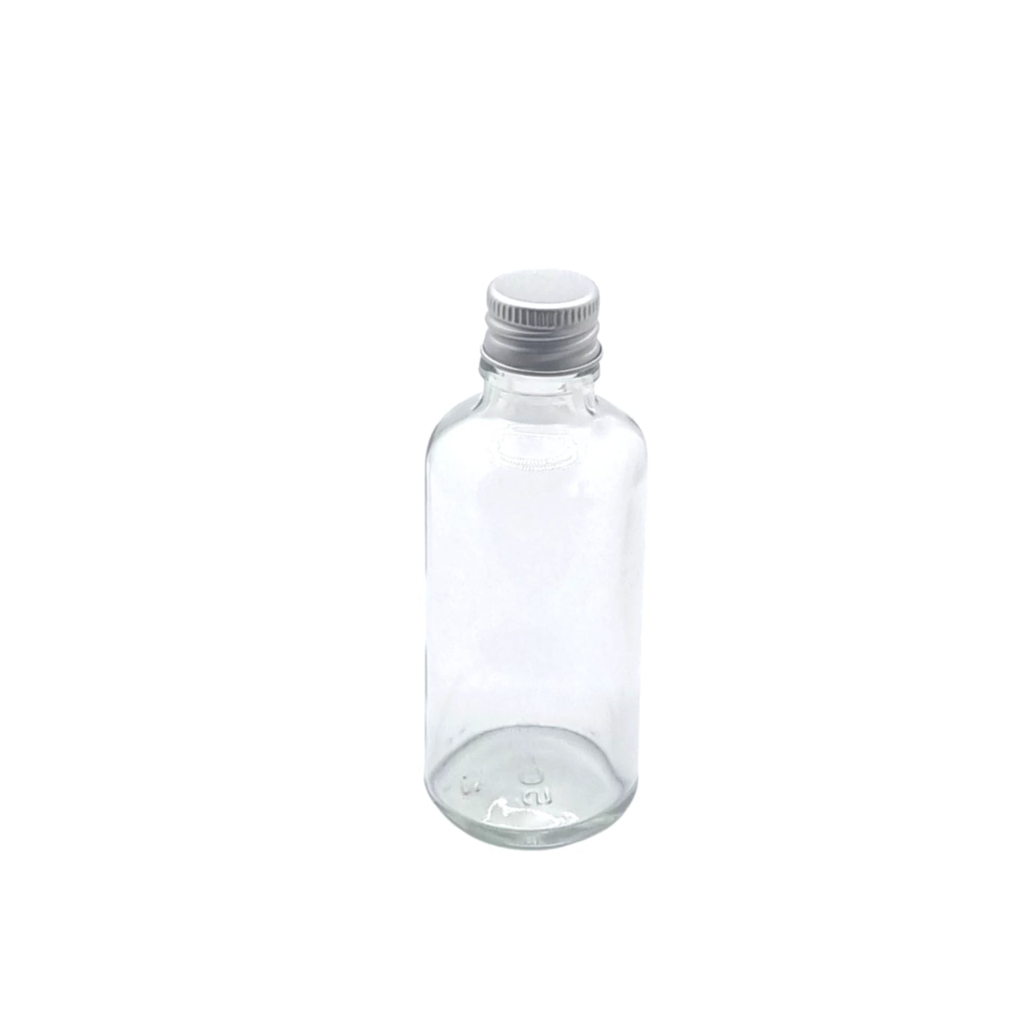 50ml clear dropper bottle aluminium cap