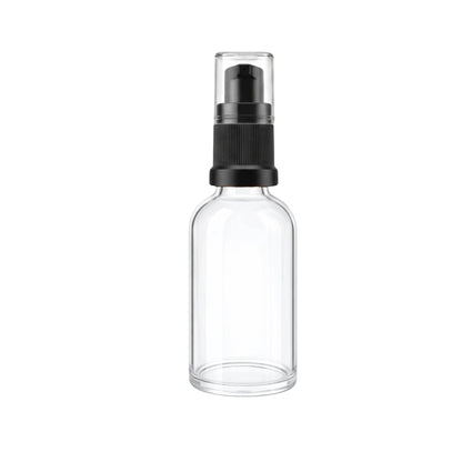 GL18 Black Treatment Pump and Clear Overcap, 105mm Dip Tube