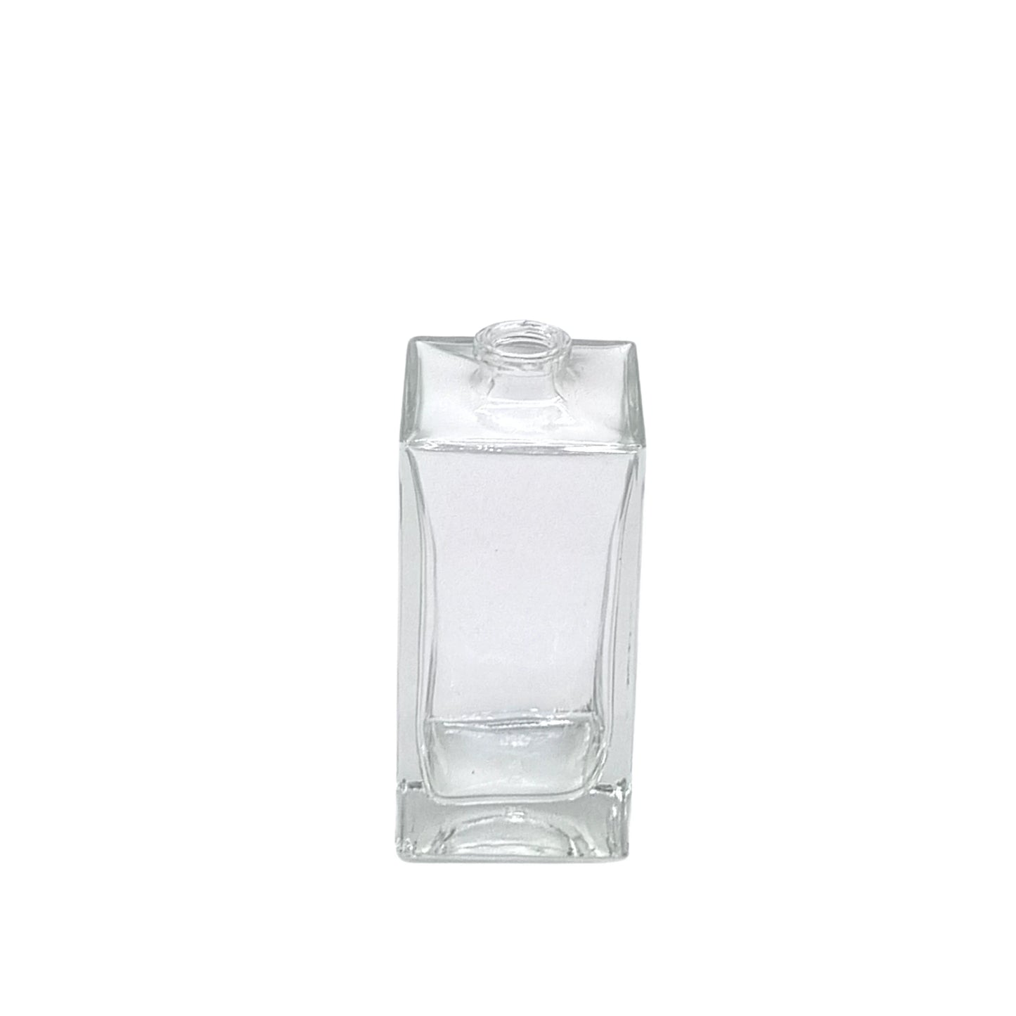50ml Delacroix Clear Square Glass Bottle