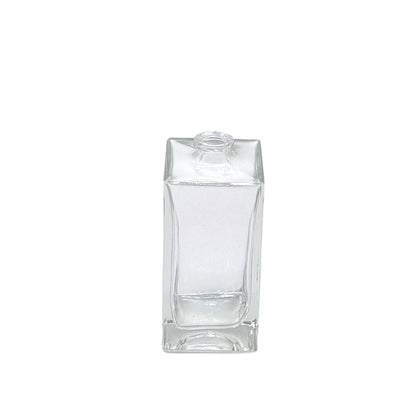 50ml Delacroix Clear Square Glass Bottle