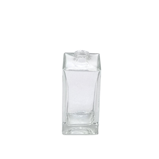 50ml Delacroix Clear Square Glass Bottle