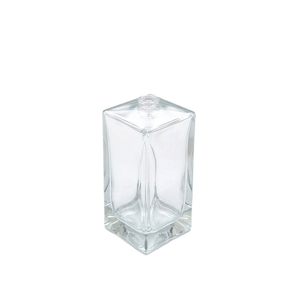 50ml Delacroix Clear Square Glass Bottle