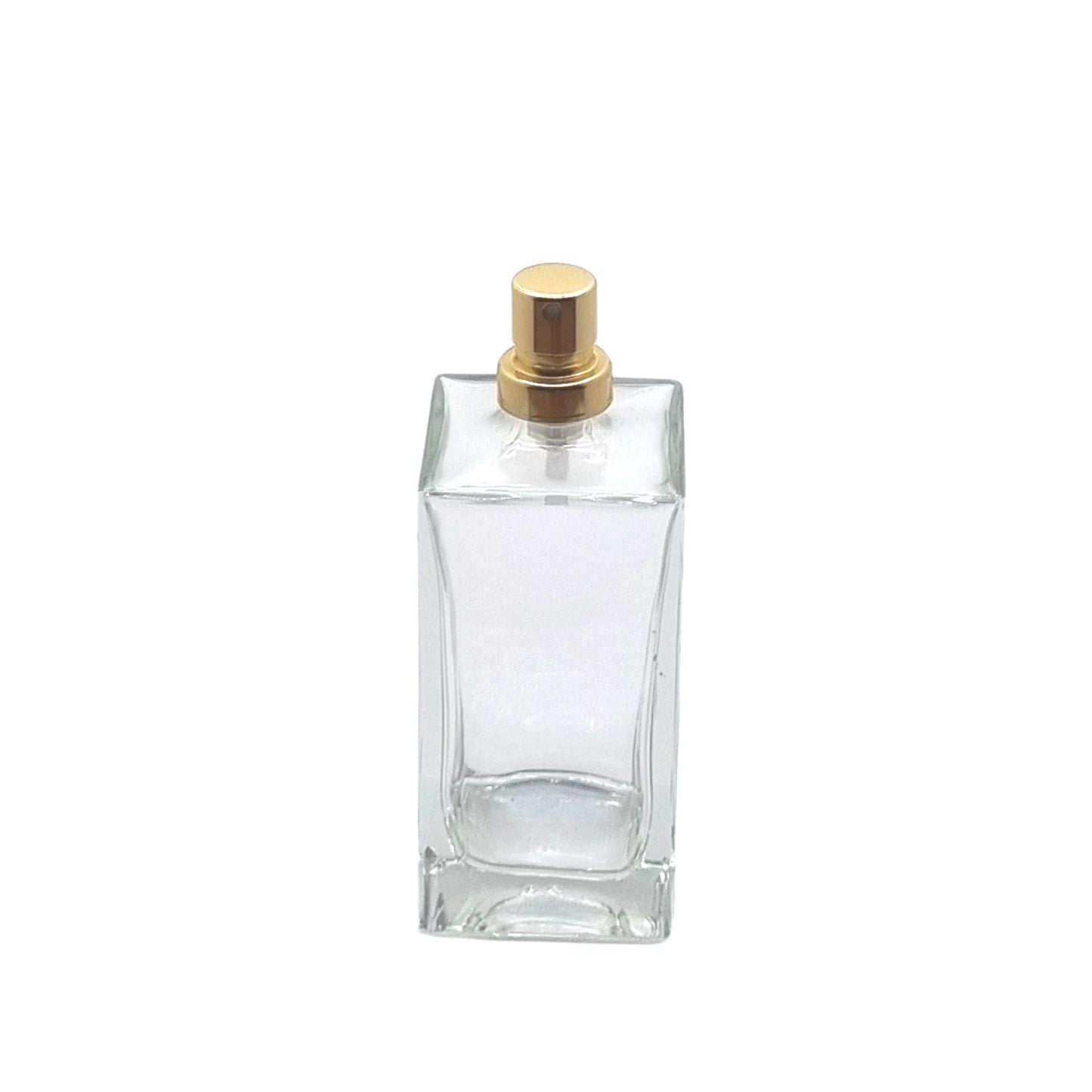 50ml Delacroix Clear Square Glass Bottle
