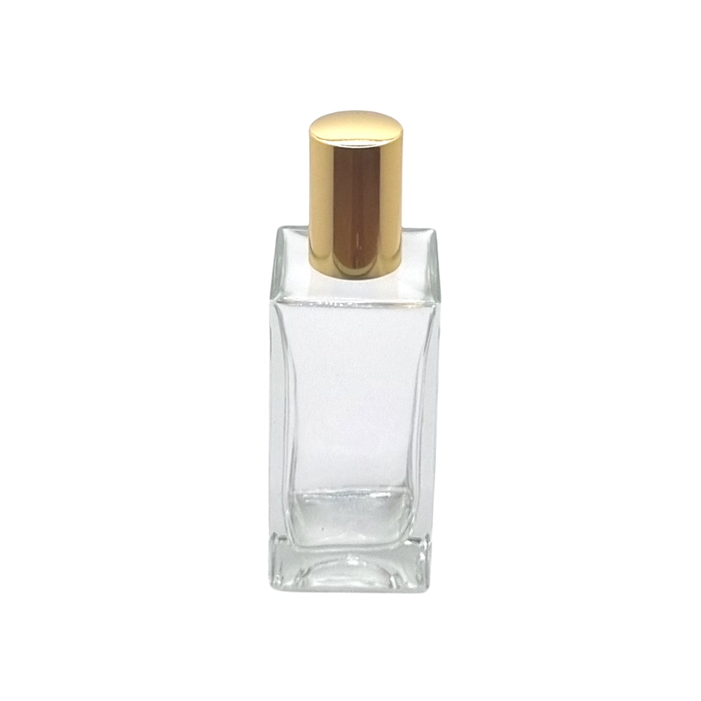 50ml Delacroix Clear Square Glass Bottle