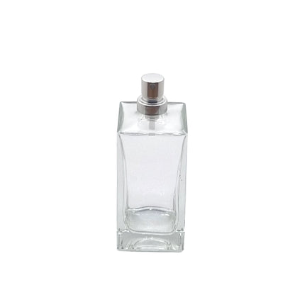 50ml Delacroix Clear Square Glass Bottle