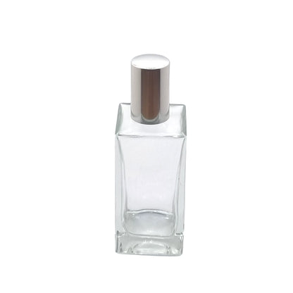 50ml Delacroix Clear Square Glass Bottle
