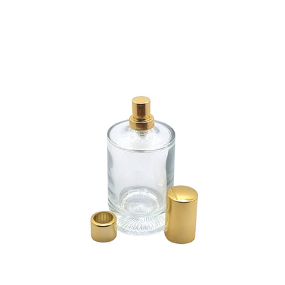 50ml Durer Clear Round Glass Bottle (Pallet Qty 5,184 Units)