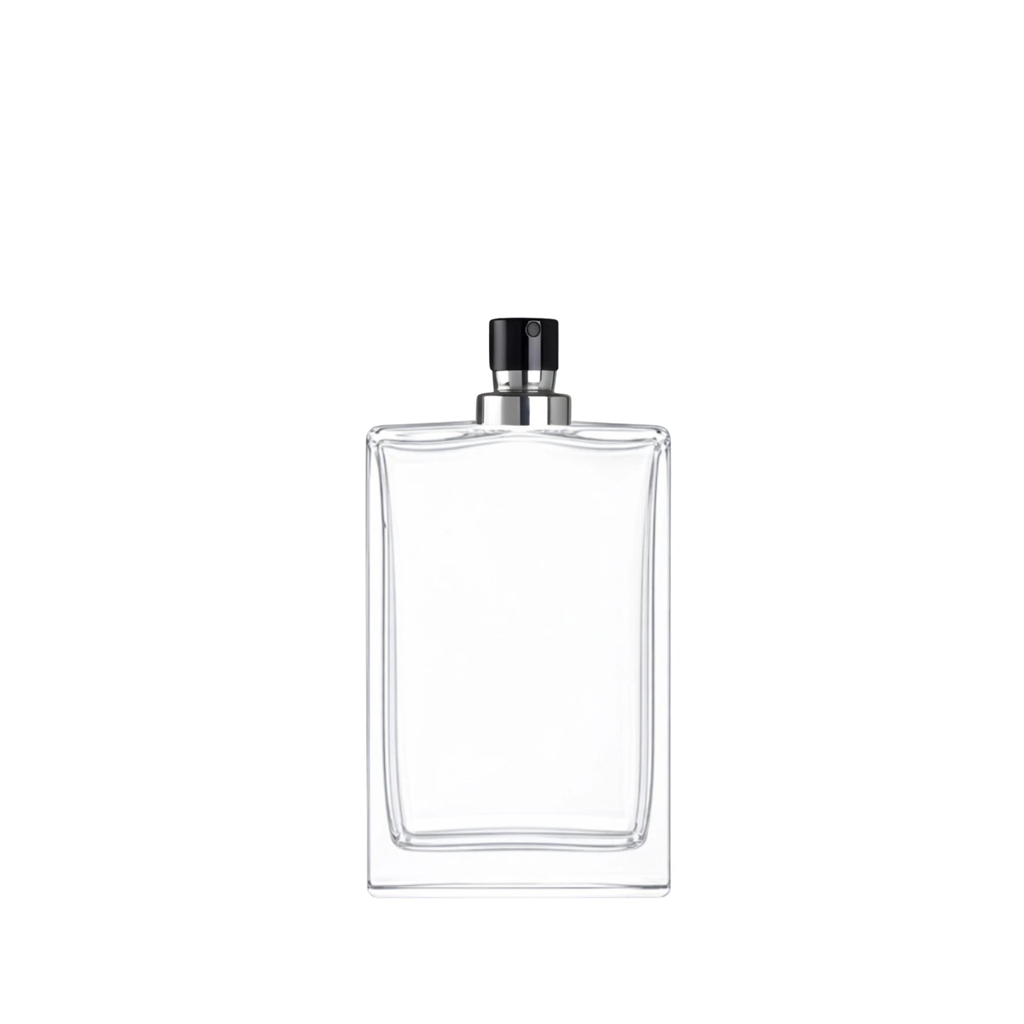 50ml Everest Clear Rectangle Glass Bottle