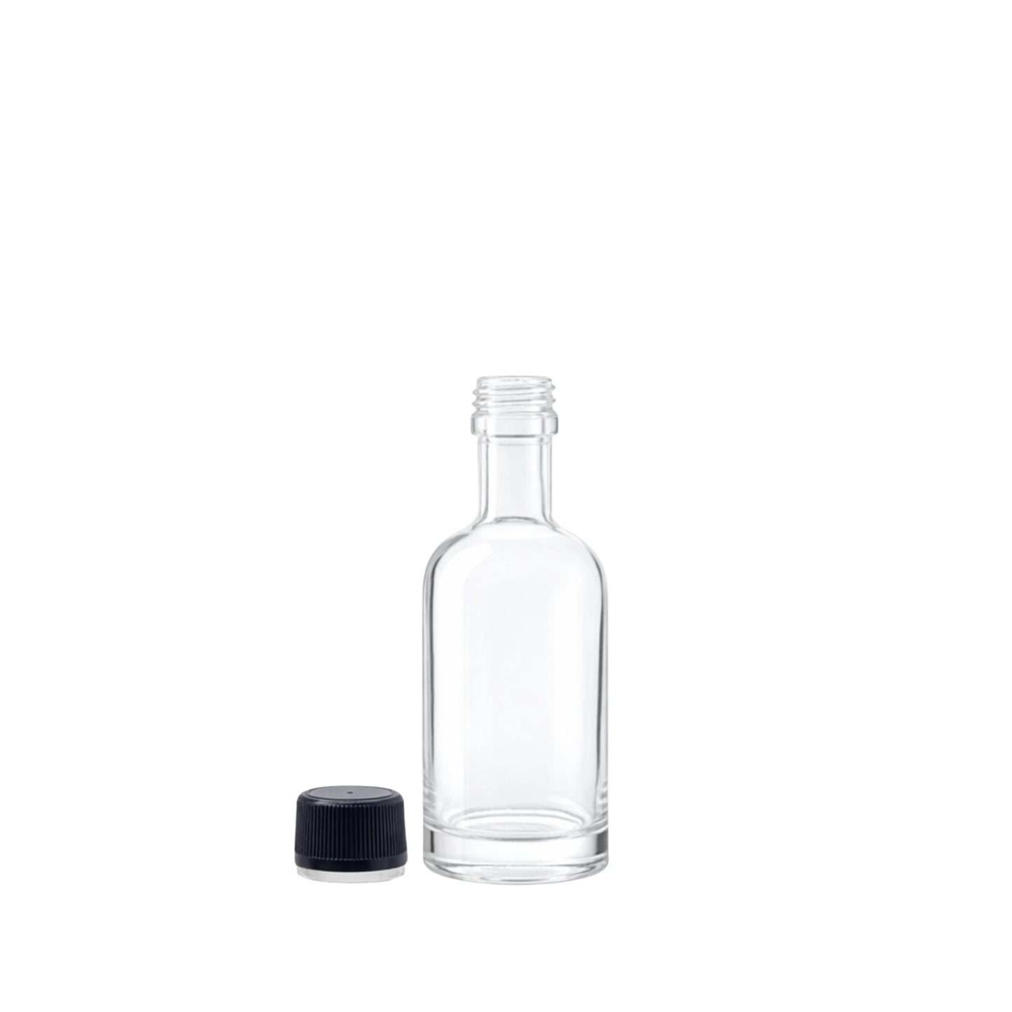 50ml Hermes Clear Round Glass Bottle