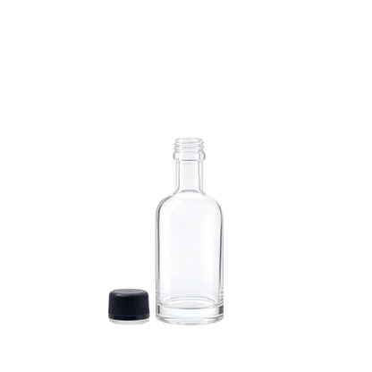 50ml Hermes Clear Round Glass Bottle