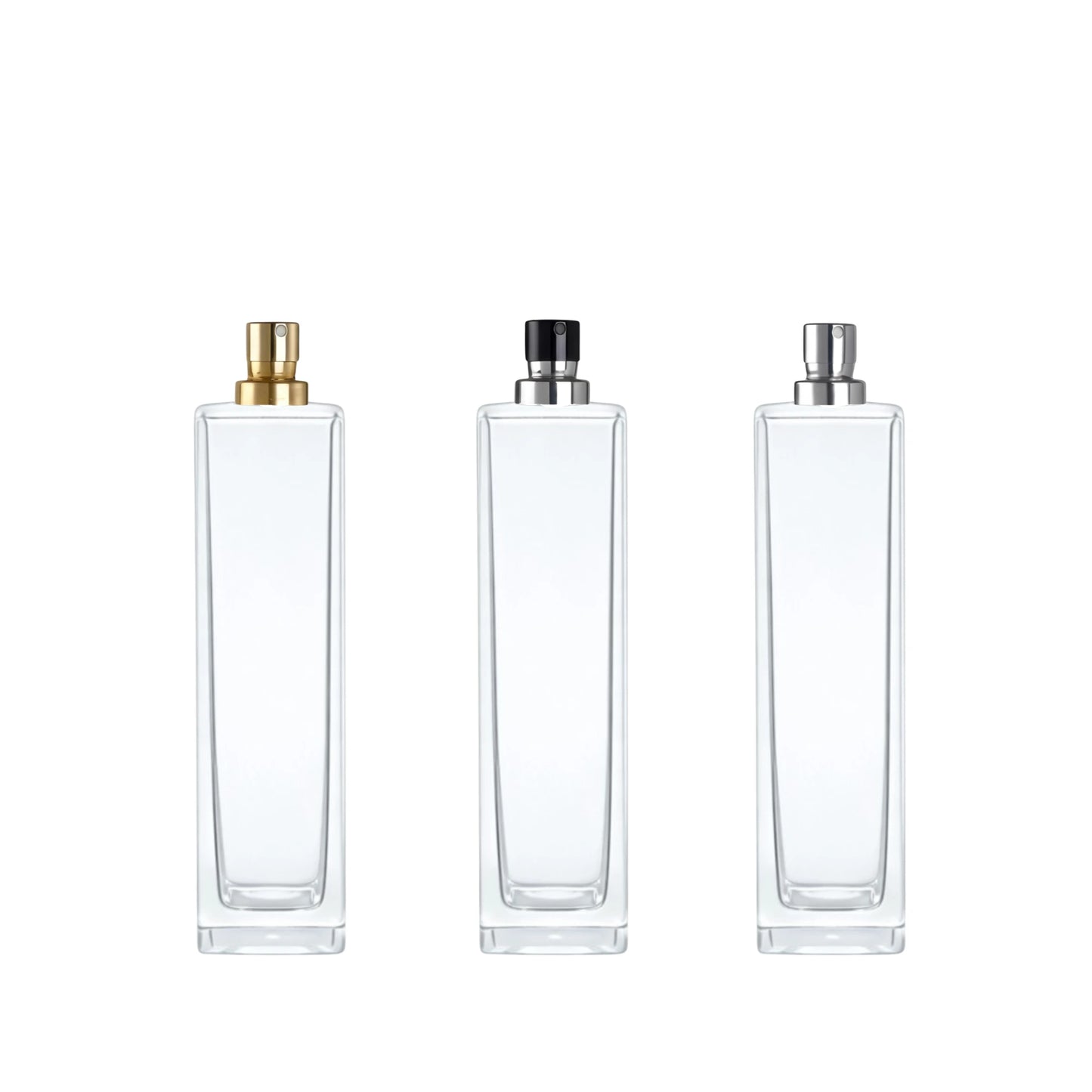 50ml Klee Clear Square Glass Bottle