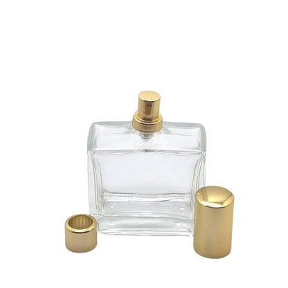 50ml Seurat Clear Rectangle Glass Bottle (Pallet Qty 5,184 Units)