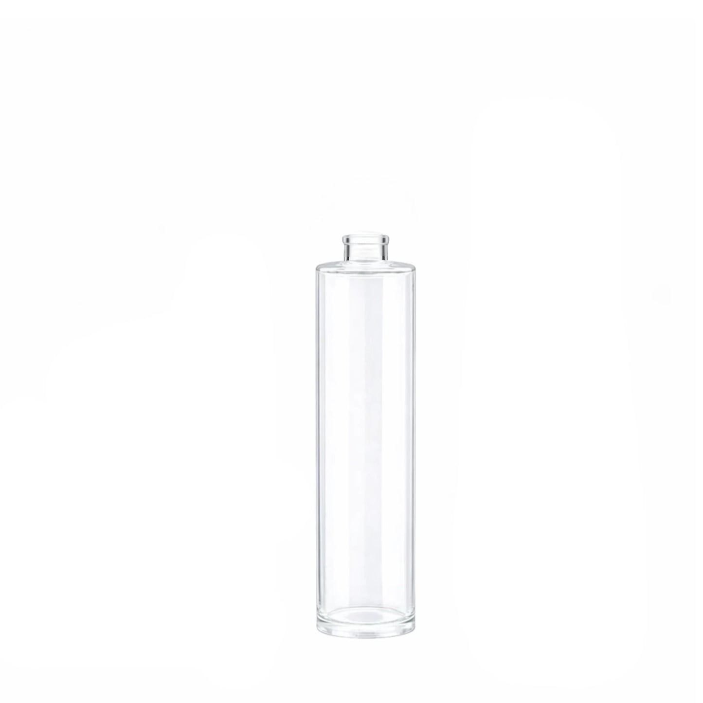 50ml Tall Cuban Clear Round Glass Bottle