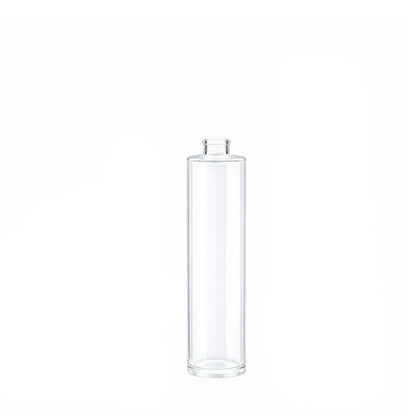 50ml Tall Cuban Clear Round Glass Bottle