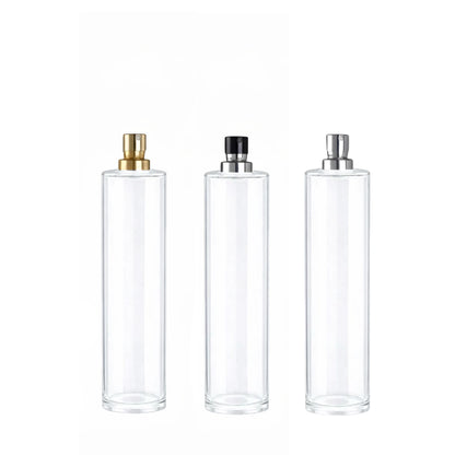 50ml Tall Cuban Clear Round Glass Bottle