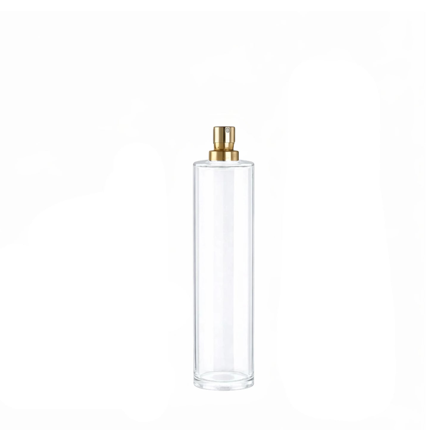 50ml Tall Cuban Clear Round Glass Bottle