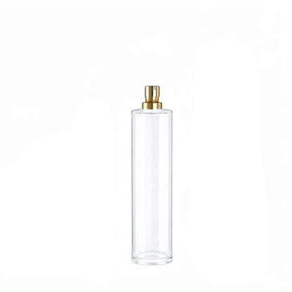50ml Tall Cuban Clear Round Glass Bottle