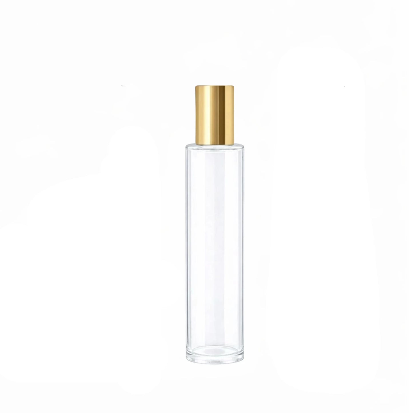 50ml Tall Cuban Clear Round Glass Bottle
