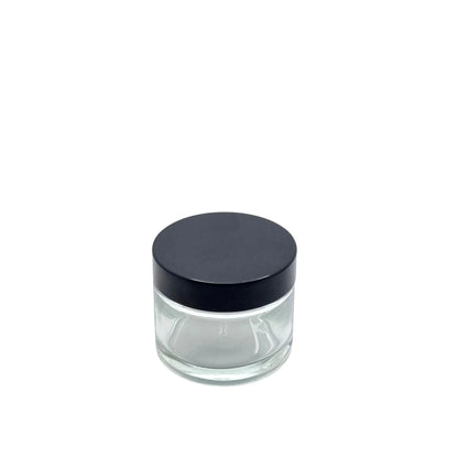 50ml Tizianno Clear Glass Round Jar (Pallet Qty 5,415 Units)