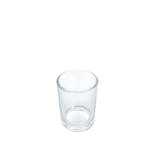 5cl Gabrielle Clear Round Candle Glass