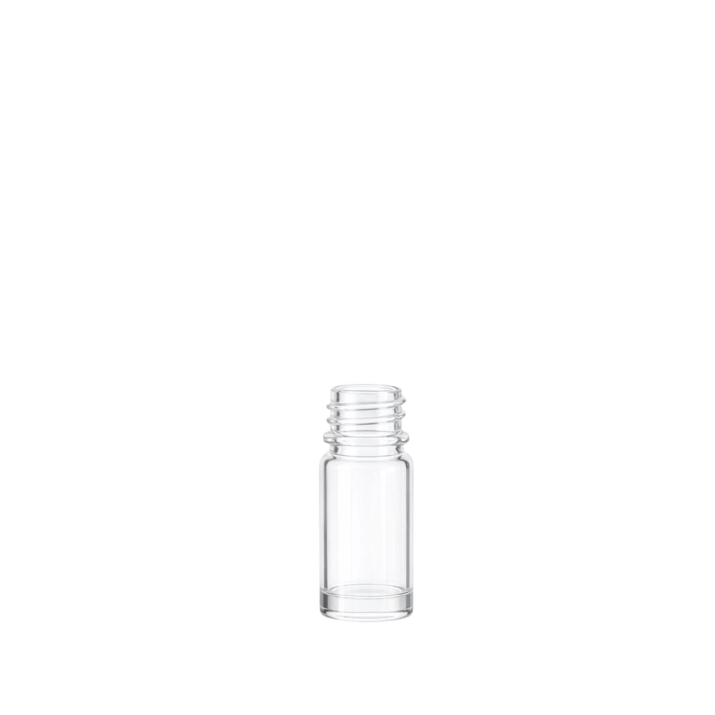 5ml Dropper Clear Round Glass Bottle