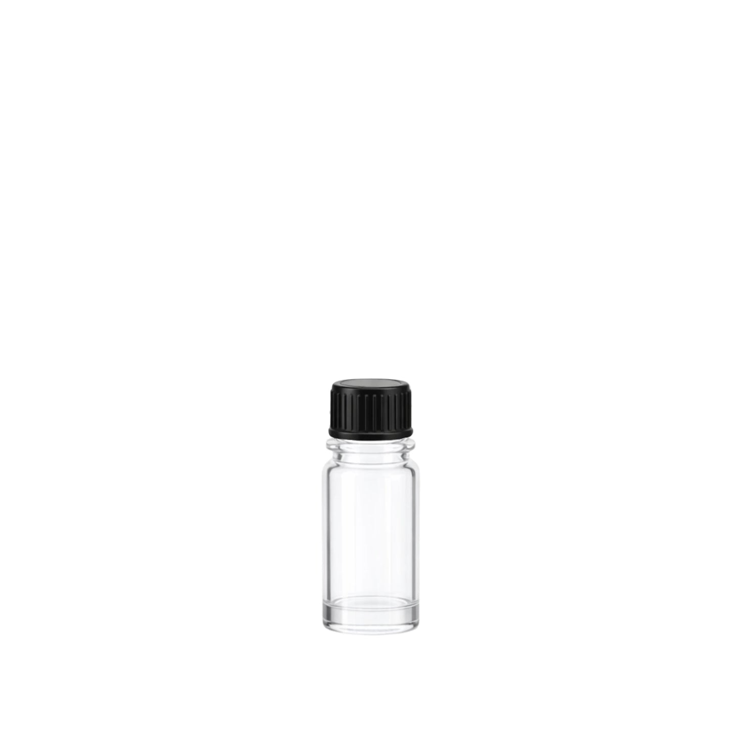 5ml Dropper Clear Round Glass Bottle