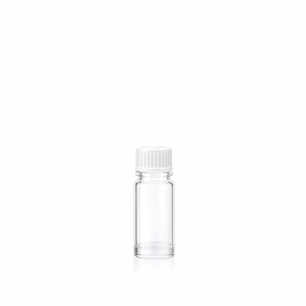 5ml Dropper Clear Round Glass Bottle