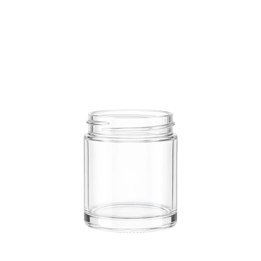 60ml Clear glass candle jar