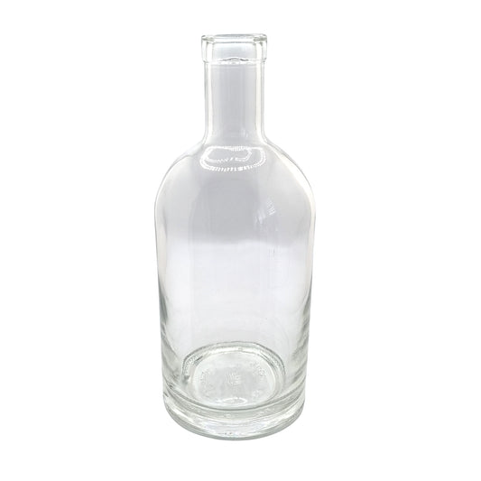 700ml Hermes Clear Round Glass Bottle