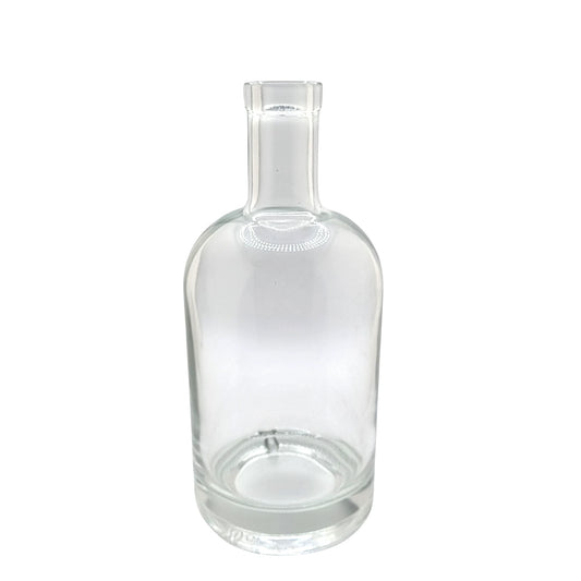 700ml Nora Clear Round Glass Bottle (Pallet Qty 690 Units)
