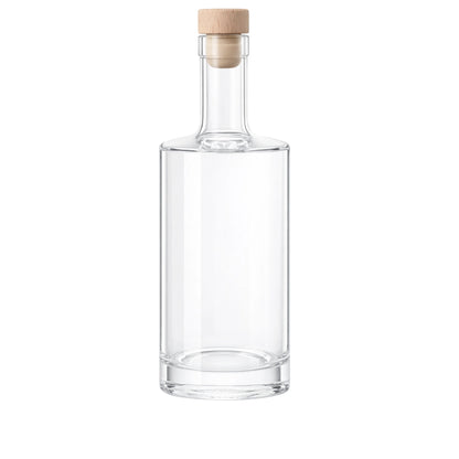 700ml Passion Clear Round Glass Bottle