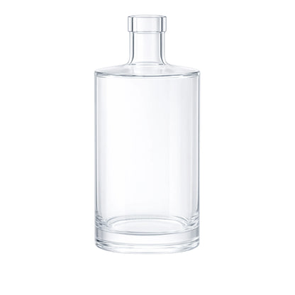700ml Gallileo Standard Clear Round Glass Bottle