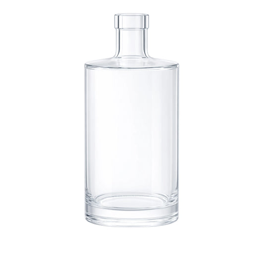700ml Gallileo Standard Clear Round Glass Bottle