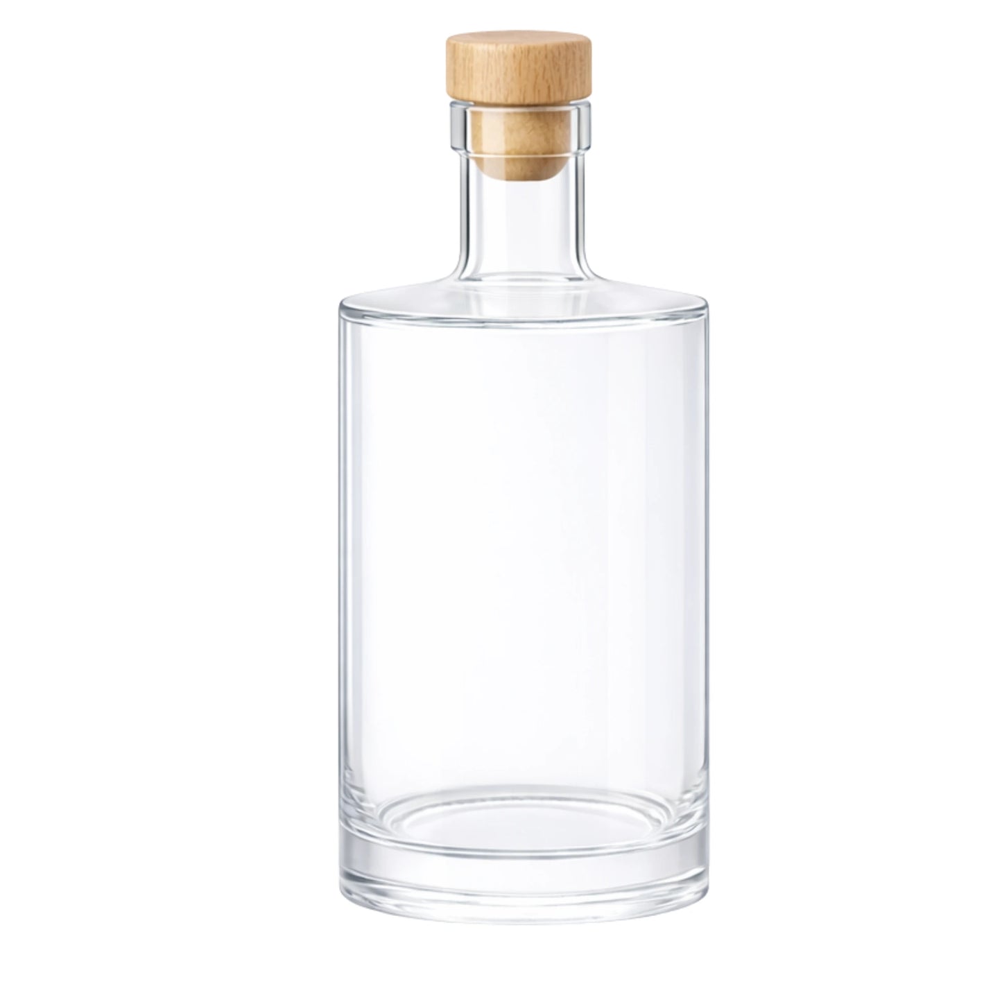 700ml Gallileo Standard Clear Round Glass Bottle