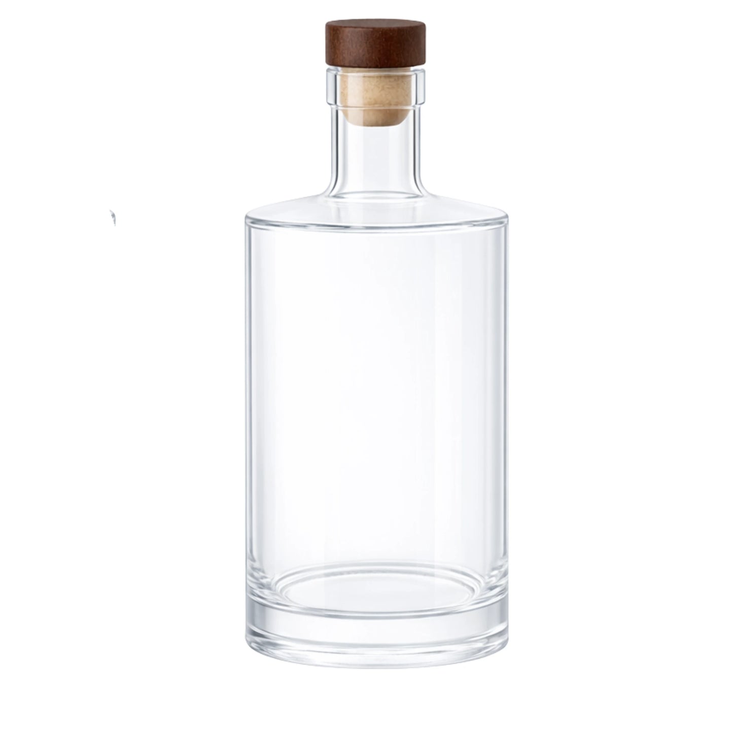 700ml Gallileo Standard Clear Round Glass Bottle