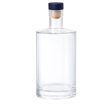 700ml Gallileo Standard Clear Round Glass Bottle
