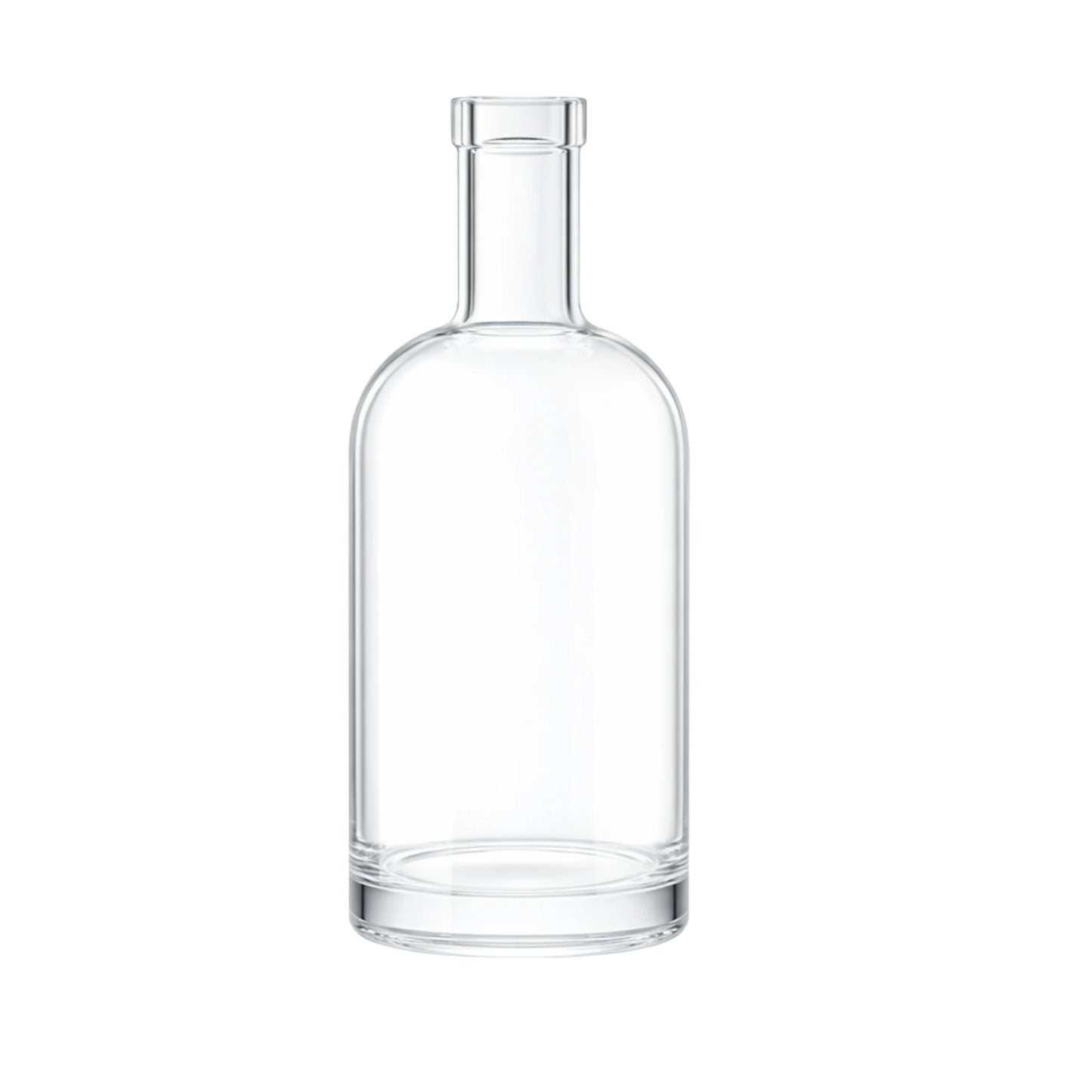 700ml Hermes Clear Round Glass Bottle