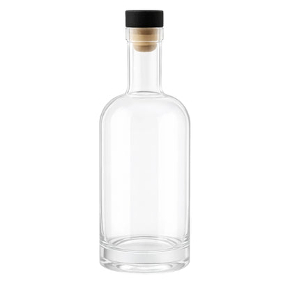 700ml Hermes Clear Round Glass Bottle