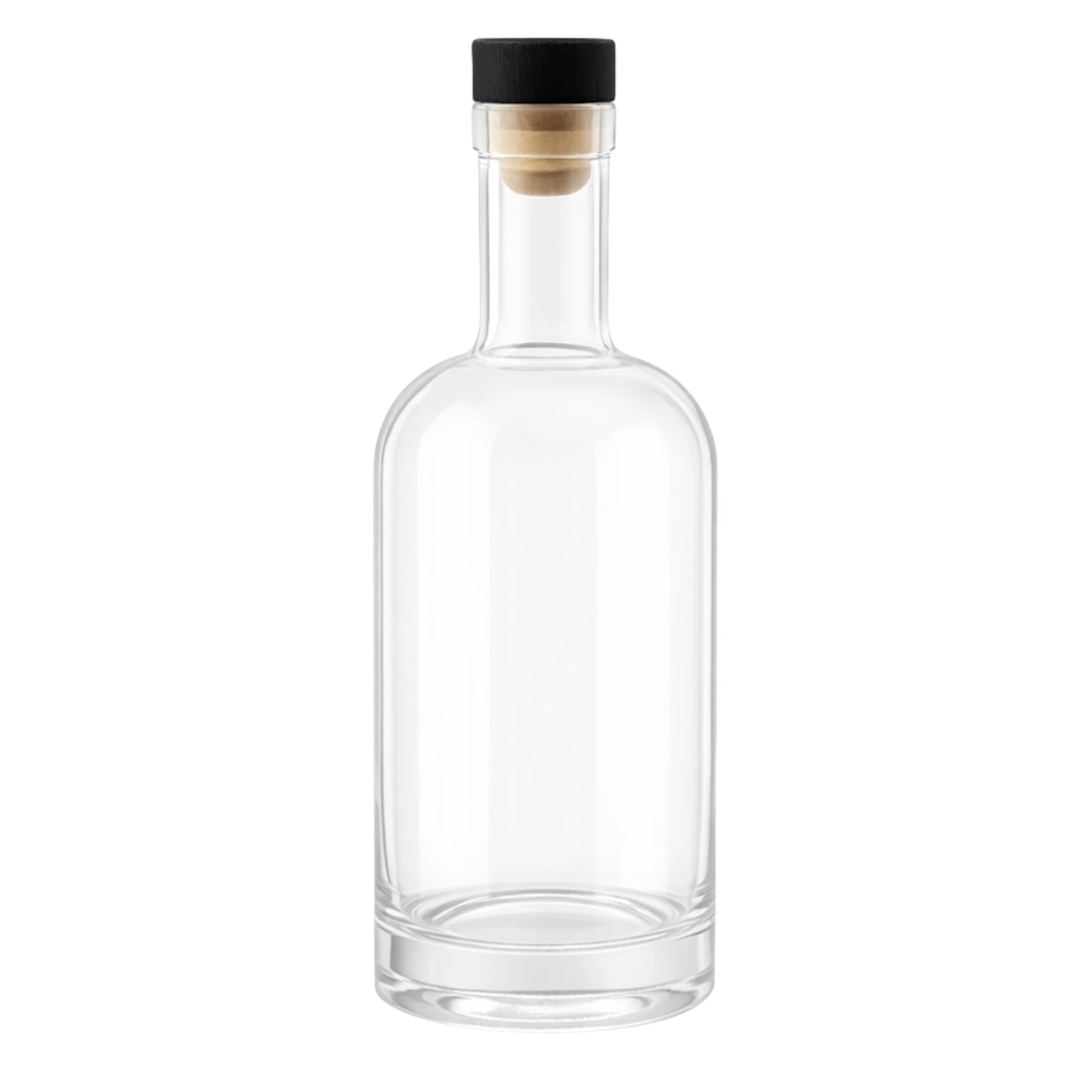 700ml Nora Clear Round Glass Bottle