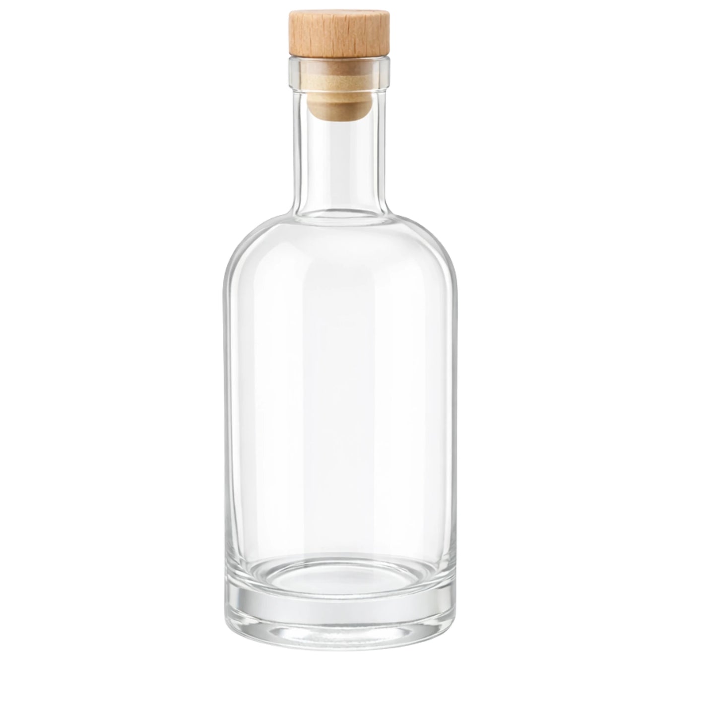 700ml Hermes Clear Round Glass Bottle