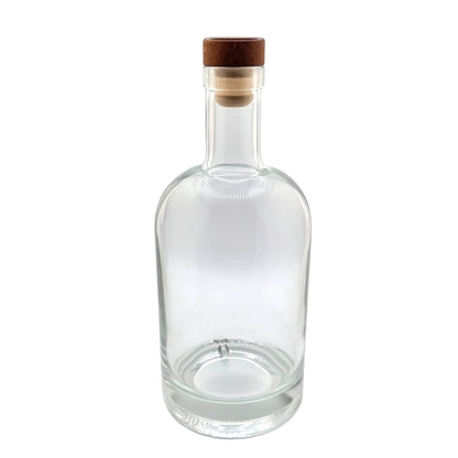 700ml Nora Clear Round Glass Bottle (Pallet Qty 690 Units)