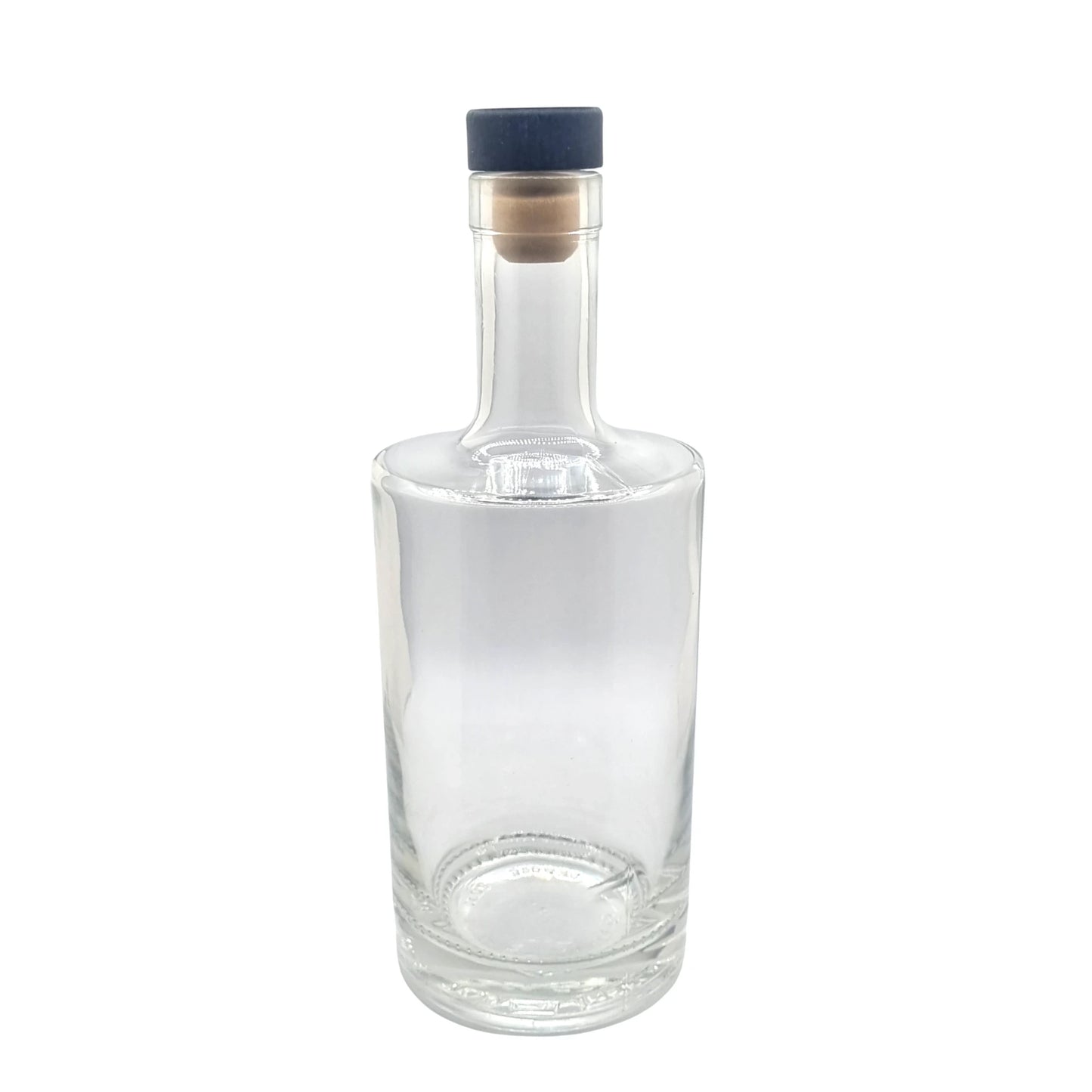 700ml Passion Clear Round Glass Bottle with black stopper
